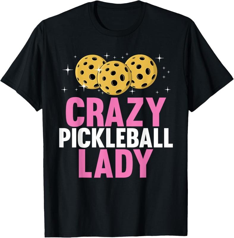100% Cotton Cute Pickleball Art For Women Mom Grandma Pickle Ball Lover T-Shirt