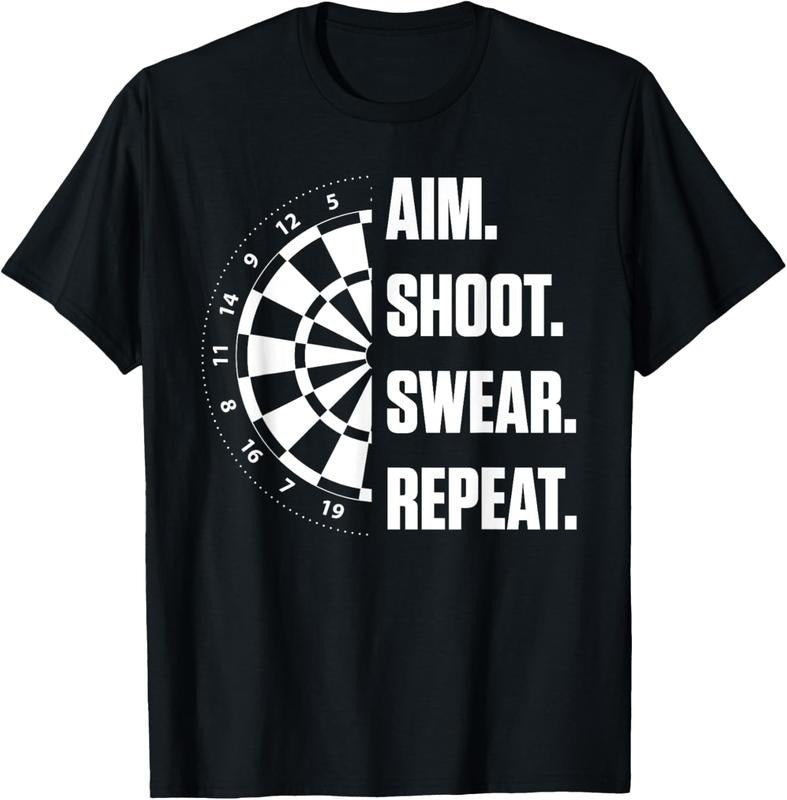 100% Cotton Darts Problems Dartboard Fun Hobby Dart Player T-Shirt