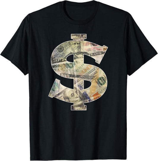 100% Cotton Dollar Sign Cool Money T-Shirt