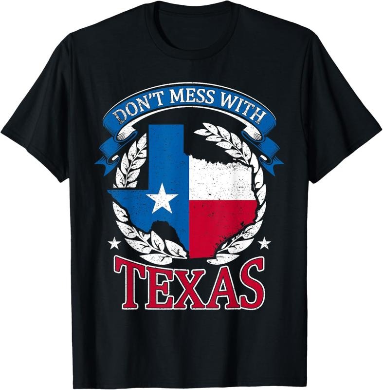 100% Cotton Don't Mess With The State Texas T-Shirt