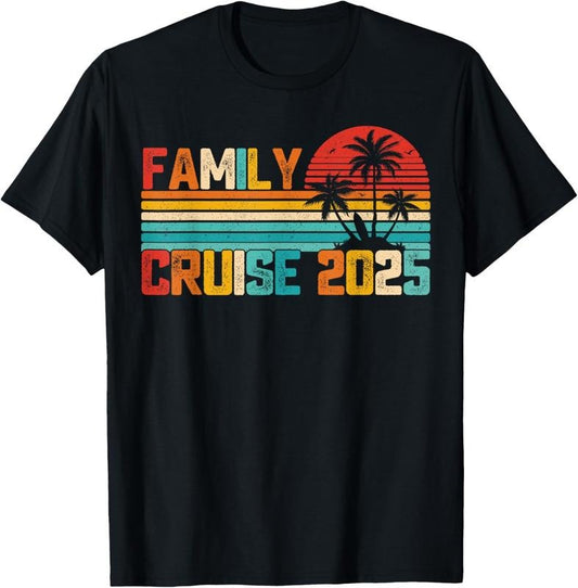 100% Cotton Family Cruise 2025 Beach Matching Summer Vacation T-Shirt