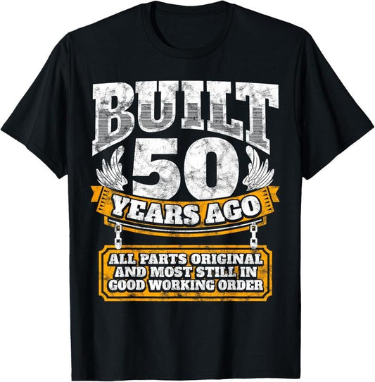 100% Cotton Funny 50th Birthday B-Day Gift Saying Age 50 Year Joke T-Shirt