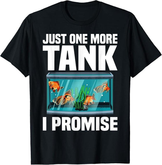 100% Cotton Funny Aquarium Designs For Men Women Fish Tank Fishkeeping T-Shirt