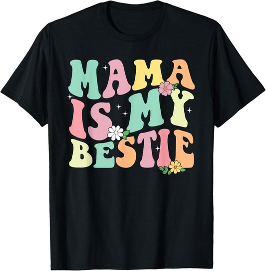 100% Cotton Funny BFF Mom Mommy Mother Best Friend T-Shirt