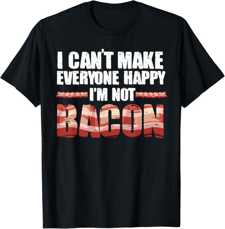 100% Cotton Funny Bacon Gift For Men Women Cool I'm Not Bacon Gag T-Shirt