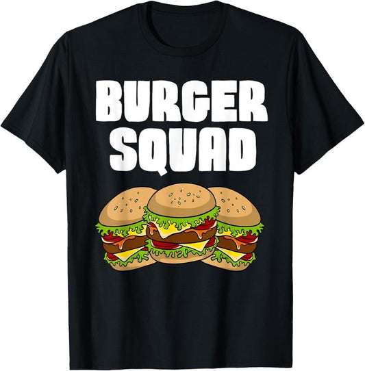 100% Cotton Funny Burger Art For Men Women Hamburger Cheeseburger Lover T-Shirt