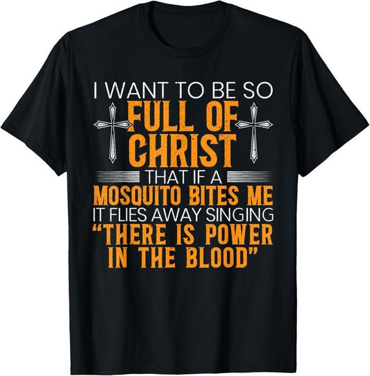 100% Cotton Funny Christian Religious Servant Of God Faithful Jesus T-Shirt