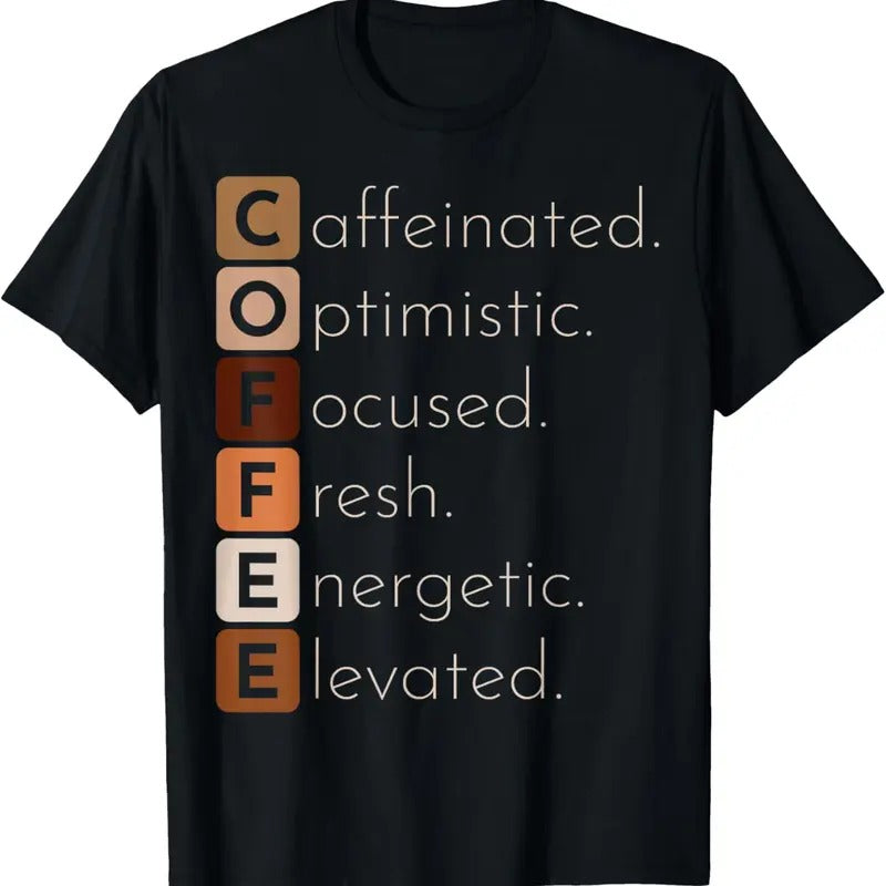 100% Cotton Funny Coffee Lover T-Shirt