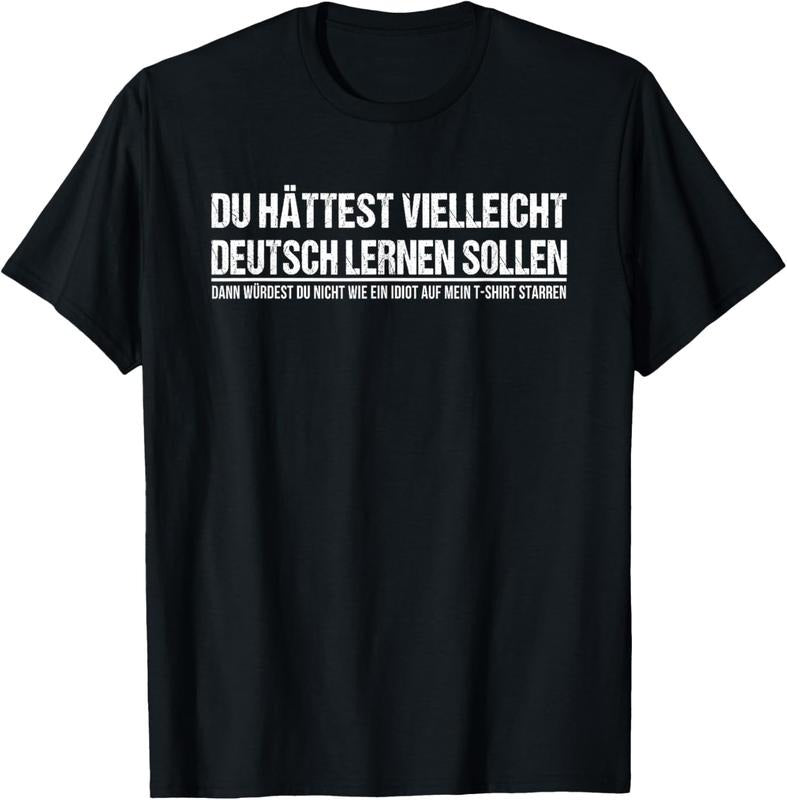 100% Cotton Funny German Speaker Shirt Deutschland Quote Gift T-Shirt