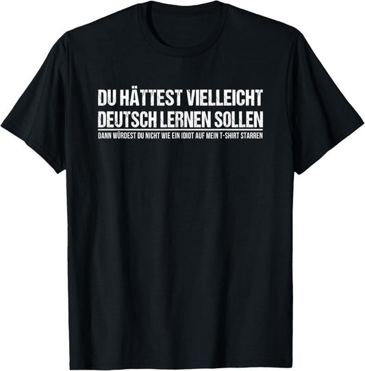 100% Cotton Funny German Speaker Shirt Deutschland Quote Gift T-Shirt
