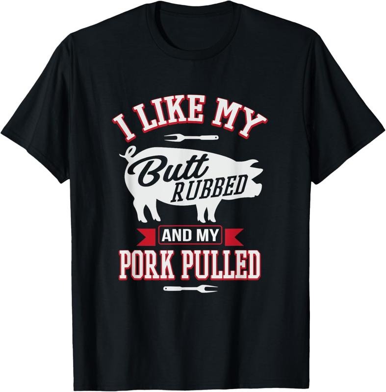 100% Cotton Funny Grilling BBQ T-Shirt Pork Rub BBQ Lover Gifts T-Shirt