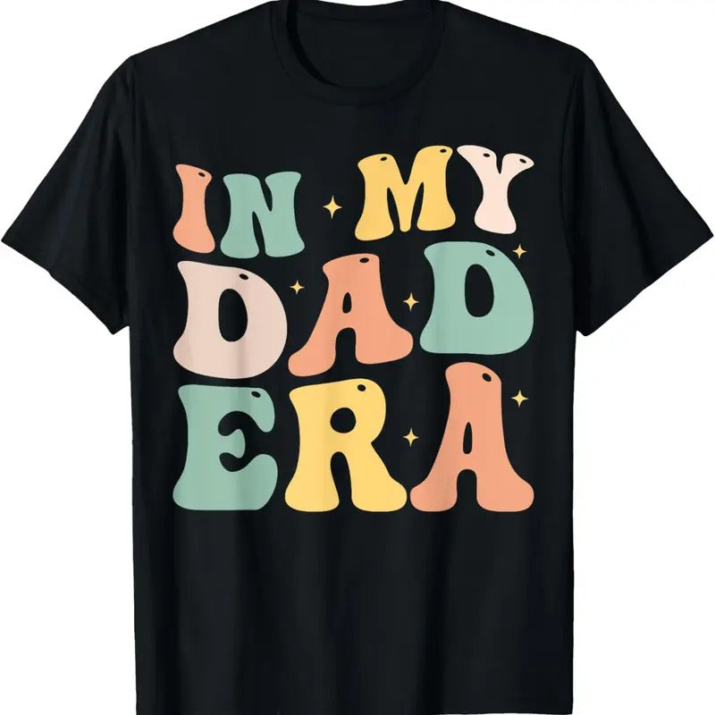 100% Cotton Funny In My Dad Era Lover Groovy Retro Daddy Fathers Day T-Shirt