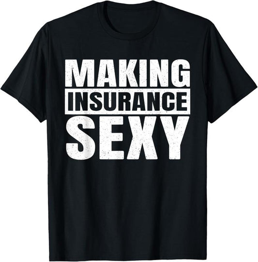 100% Cotton Funny Insurance Agent Art For Men Women Insurance Advisor T-Shirt