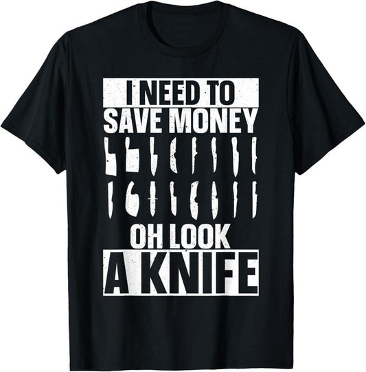 100% Cotton Funny Knife Collector Art For Men Women Pocket Knife Lover T-Shirt