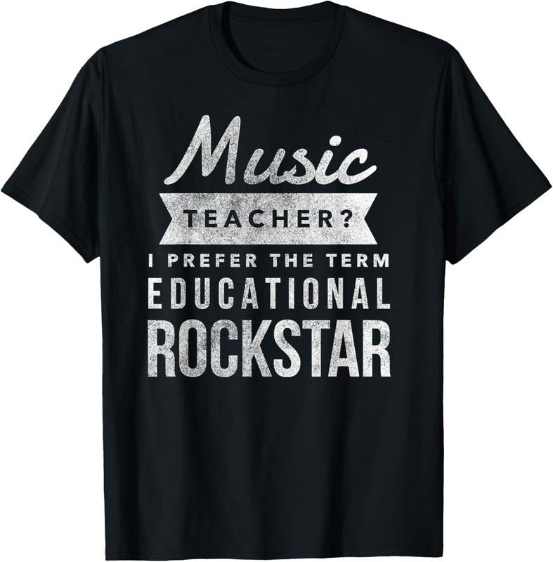 100% Cotton Funny Music Teacher Appreciation Gifts T-Shirt