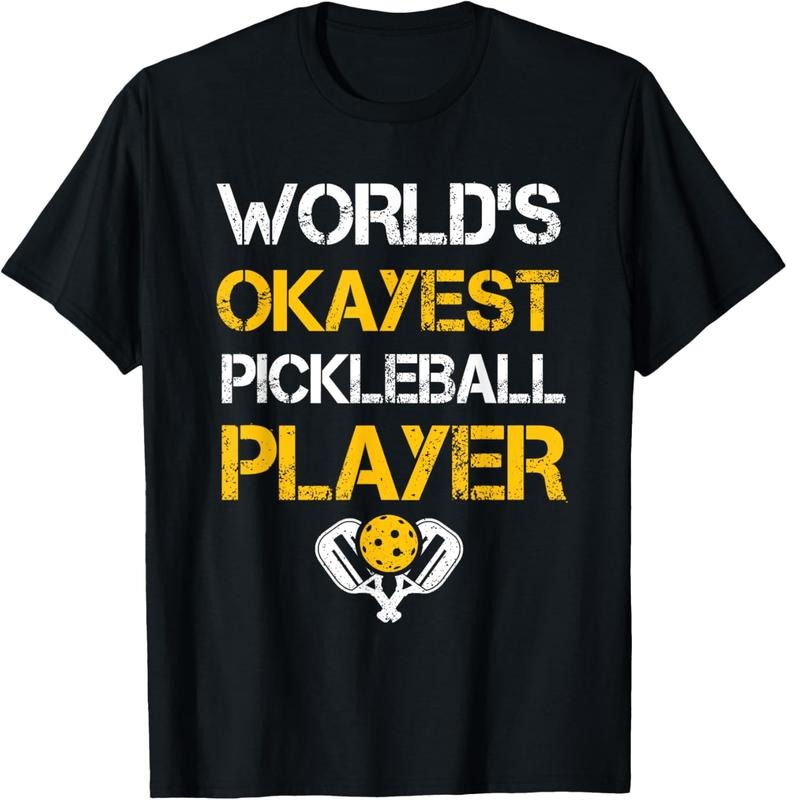 100% Cotton Funny Pickleball Player Paddle - Pickleballing & Pickleball T-Shirt