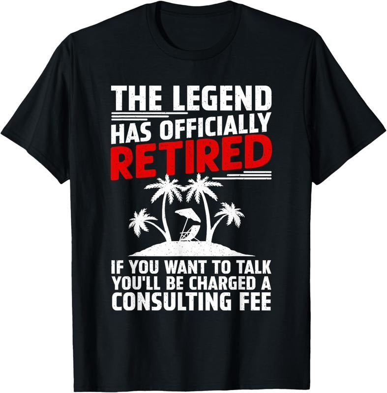 100% Cotton Funny Retired Design For Men Women Retire Retired Retirement T-Shirt