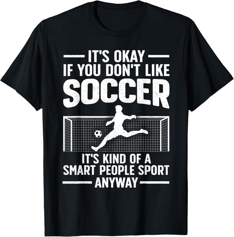 100% Cotton Funny Soccer Design For Men Women Soccer Lover Soccer Player T-Shirtstyle{n002}3