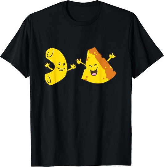 100% Cotton Funny macaroni And Cheese Partner macaroni N Cheese Food Lover T-Shirt
