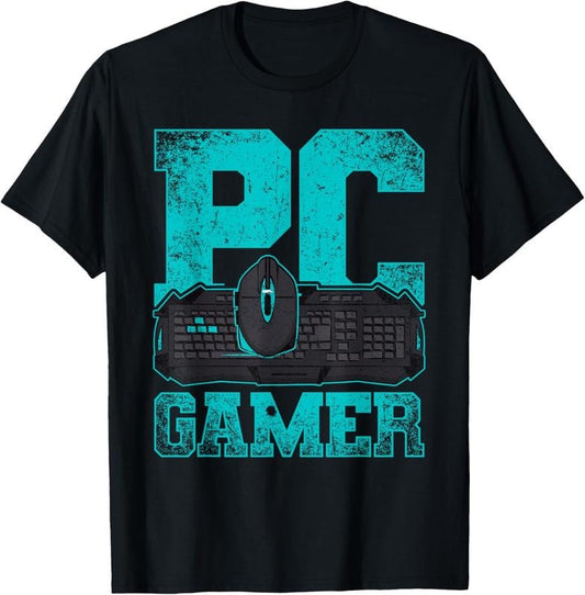 100% Cotton Gamer Sport Computer Games Player Gift PC Gaming T-Shirt