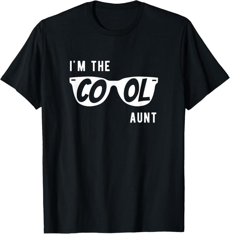 100% Cotton Gifts For Aunt From Niece Nephew, Funny Aunt Of The Year T-Shirt