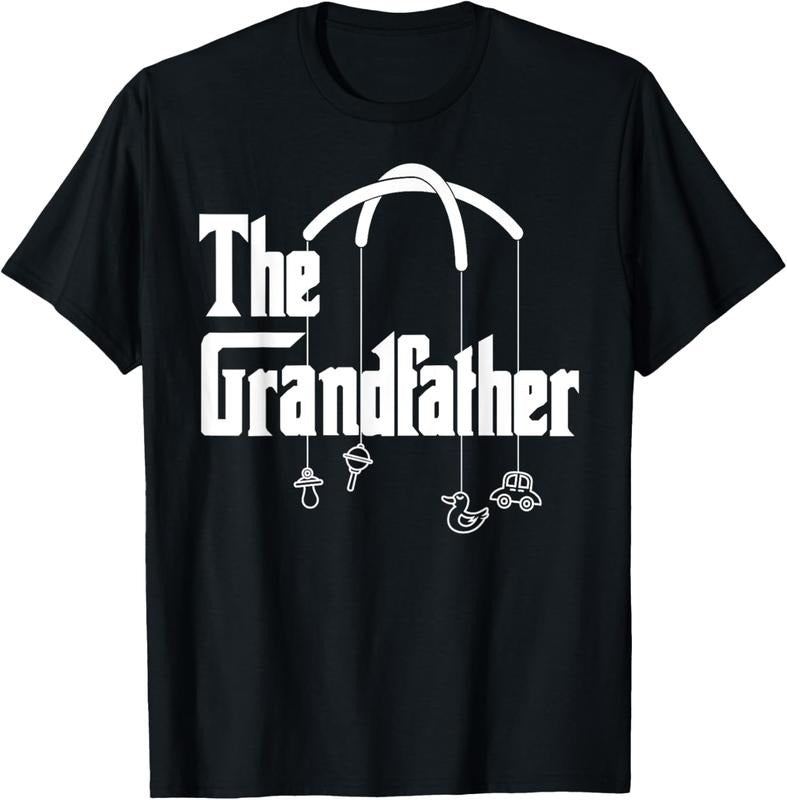 100% Cotton Grandfather Quote Funny Design for Grandpas T-Shirt