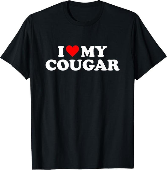 100% Cotton I Heart My Cougar T-Shirt