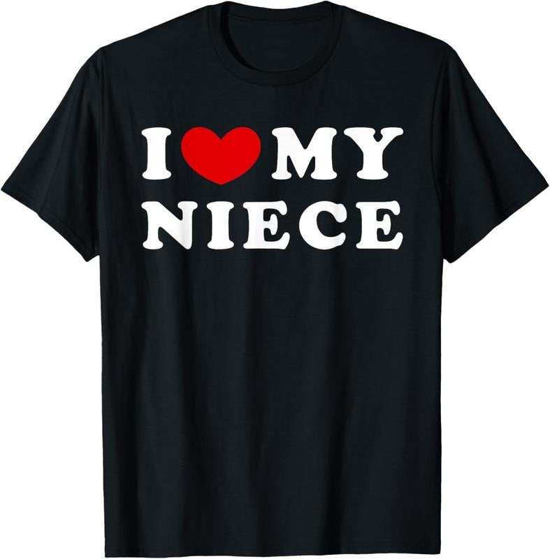 100% Cotton I Love My Niece, I Heart My Niece T-Shirt