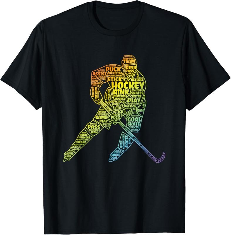 100% Cotton Ice Hockey Boy T-Shirt