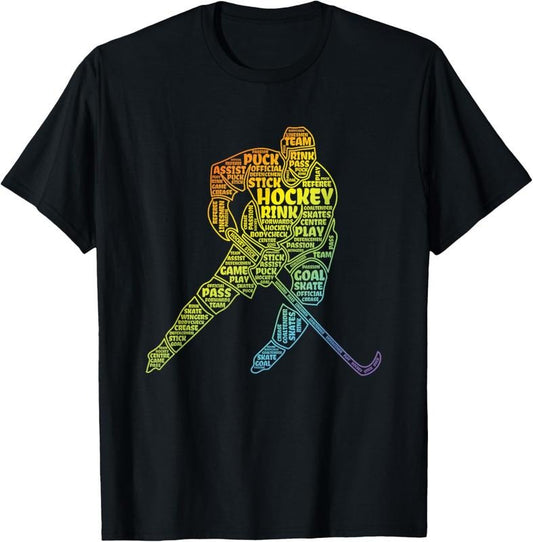 100% Cotton Ice Hockey Boy T-Shirt