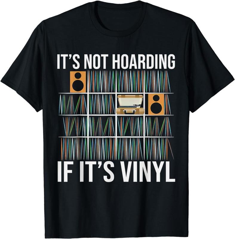[100% Cotton]It's Not Hoarding If It's Vinyl Funny Vinyl Records Lover T-Shirt