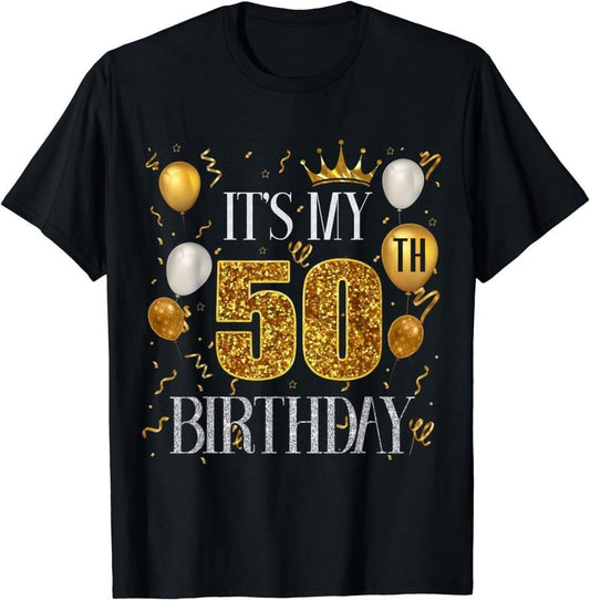[100% Cotton]Its My 50th Birthday Happy 1973 Birthday Tee For Men Women T-Shirt
