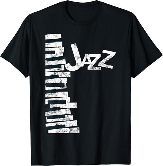 100% Cotton Jazz Music Lover - Vintage Piano Jazz T-Shirt