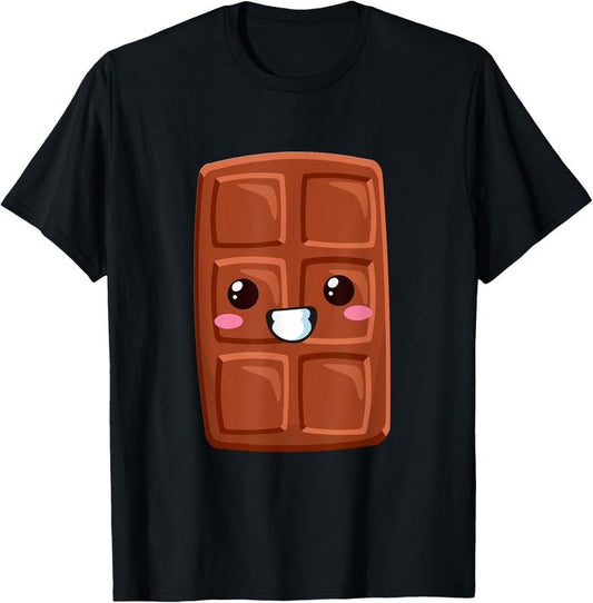 100% Cotton Kawaii Halloween Group Costume Party S'mores Chocolate Bar T-Shirt