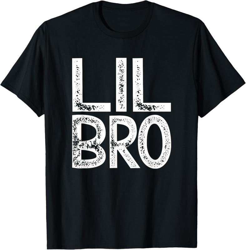 100% Cotton Lil Bro Little Brother gifts Vintage T-Shirt