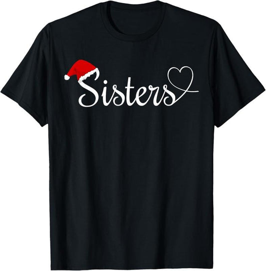 100% Cotton Love My Sister Cute Christmas Sisters T-Shirt