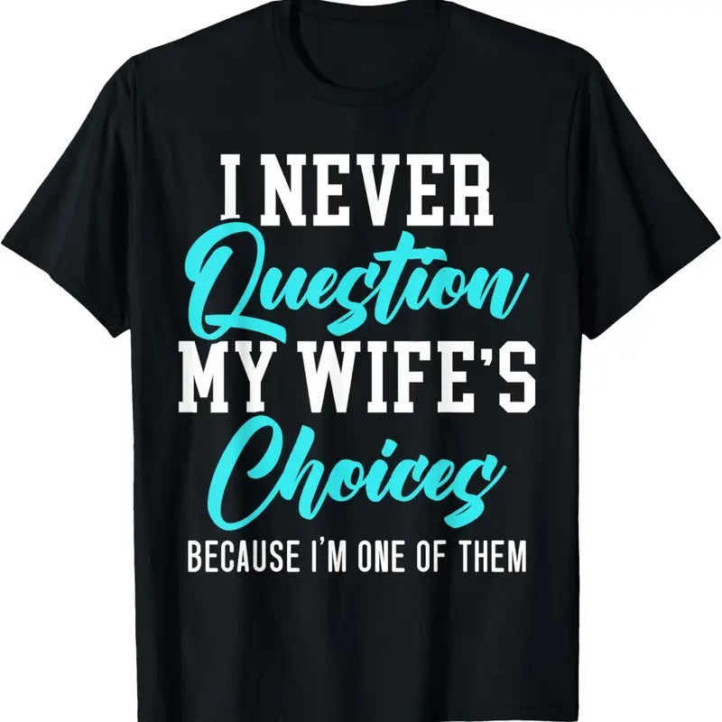 100% Cotton Married Couple Wedding Anniversary Funny Marriage T-Shirt