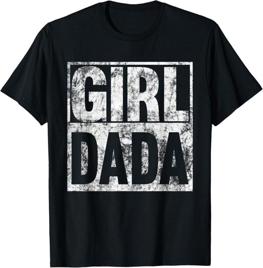 100% Cotton Mens Dad of Girls Pregnancy Announcement Girl Dada T-Shirt