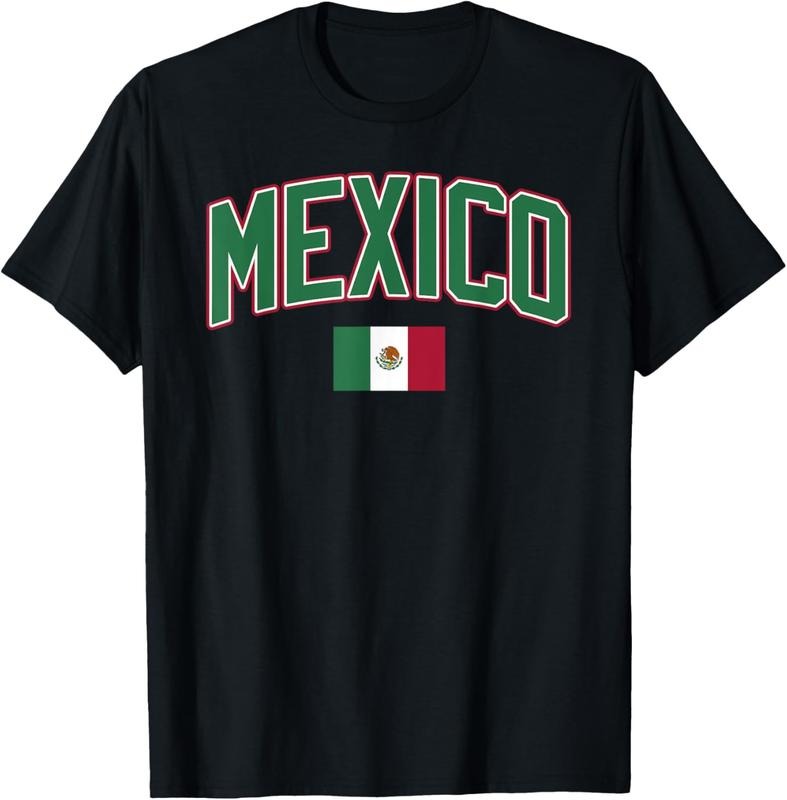 100% Cotton Mexico Flag Mexican Hispanic Siesta Pride Vintage T-Shirt