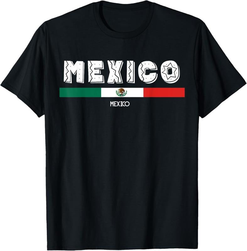 100% Cotton Mexico Mexican Flag Mexico pride T-Shirt