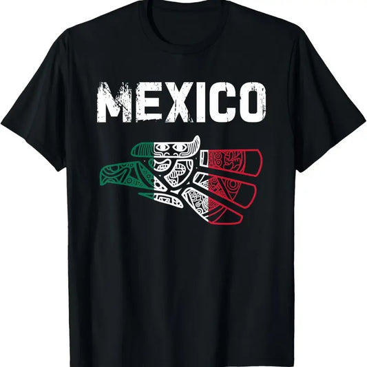 100% Cotton Mexico Vintage Mexican Flag Pride Hecho en Mexico Jersey T-Shirt
