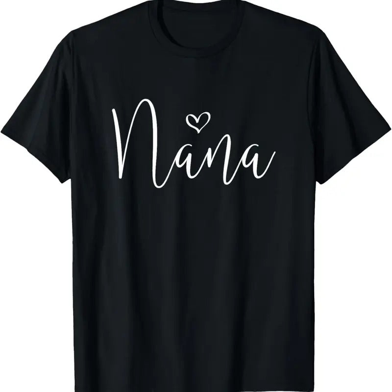 100% Cotton Nana For Women Grandma Christmas Mother's Day Grandparents' T-Shirt