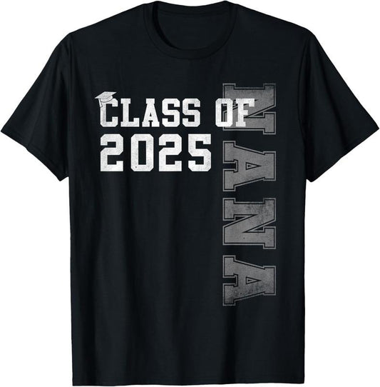 100% Cotton Nana Senior 2025 Proud Nana Of A Class Of 2025 Graduation T-Shirt