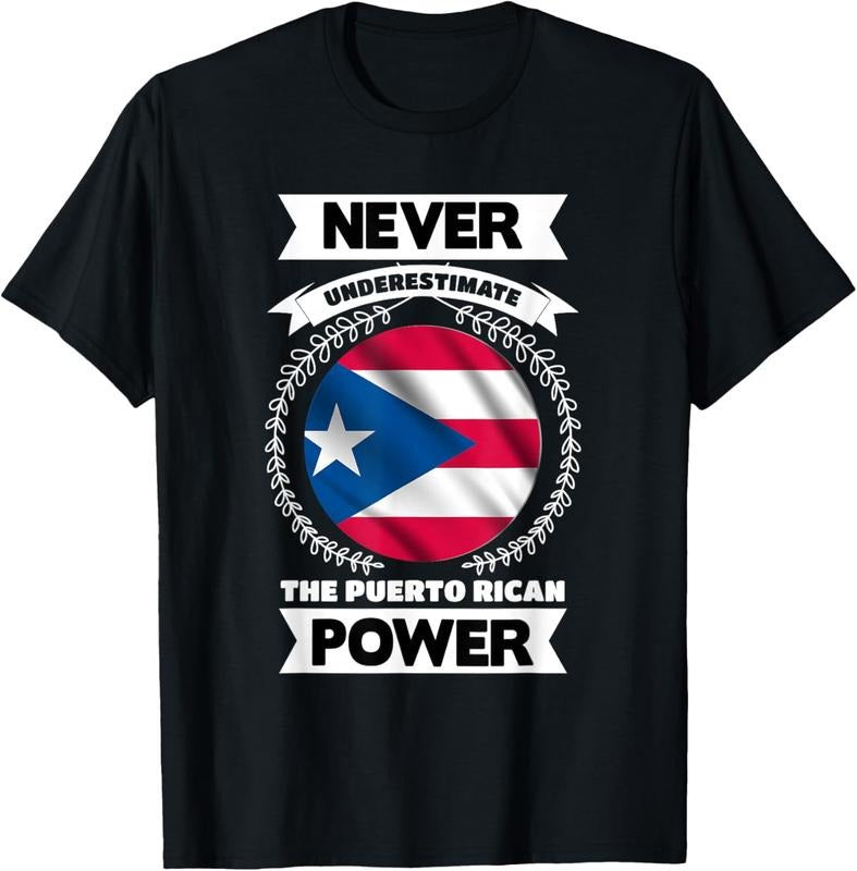 100% Cotton Never Underestimate The Puerto Rican Power Puerto Rico T-Shirt
