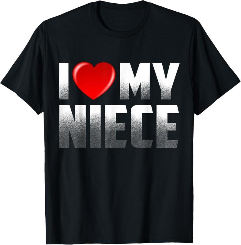 100% Cotton Niece Gifts from Sibling I Love My Niece T-Shirt