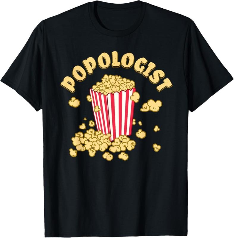 100% Cotton Popcorn Movies Snack Cinema TV Shows - popologist Popcorn T-Shirt