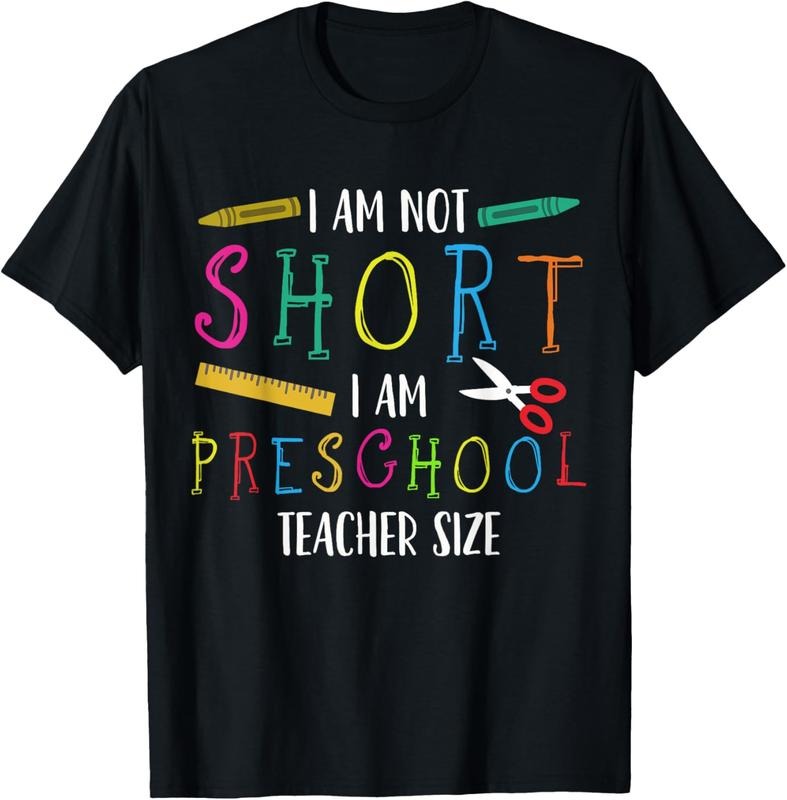 100% Cotton Preschool Teacher Short Pre-K Teacher T-Shirt