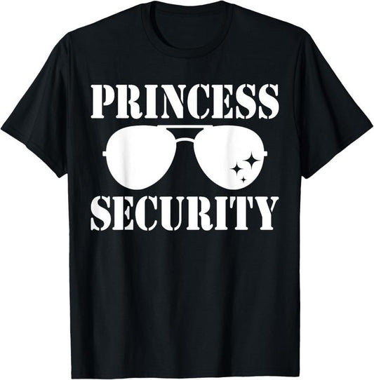 100% Cotton Princess Security Halloween Costume Dad Mom Boy T-Shirt