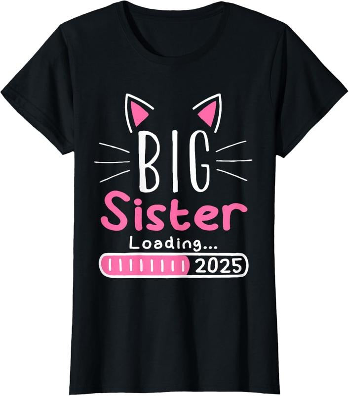 100% Cotton Promoted to Big Sister 2025 Im Going to be a Big Sister 2025 T-Shirt