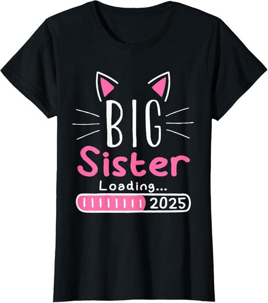 100% Cotton Promoted to Big Sister 2025 Im Going to be a Big Sister 2025 T-Shirt